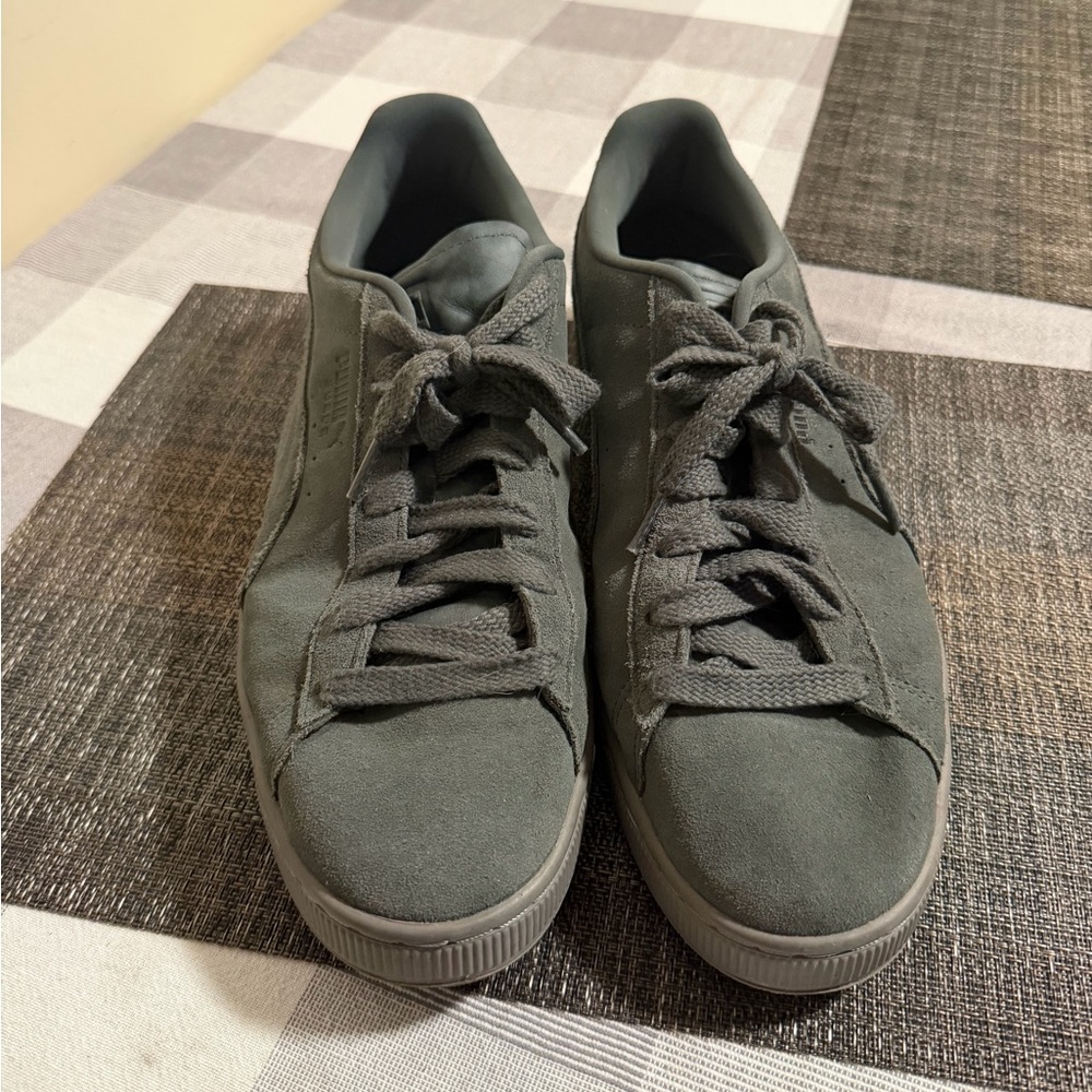 PUMA Green Suede Men's Casual Sneakers Men’s Size 13